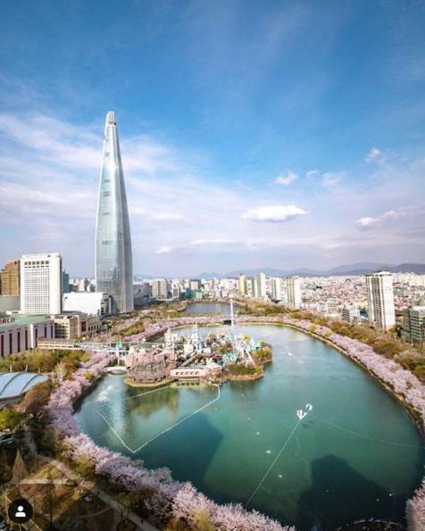 Lottetower Rainbow House Hotel Seul Exterior foto